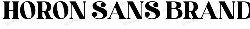 HORON SANS BRAND字体转换